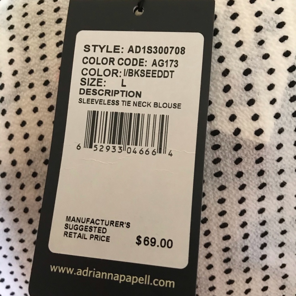ADRIANNA PAPELL BLOUSE - Picture 10 of 10